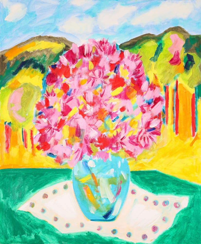 Vibrant Mountain Flowers by Tamara Jare — canvas wall art