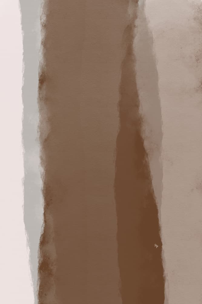 Soft Brown Stripes by Martina — canvas wall art