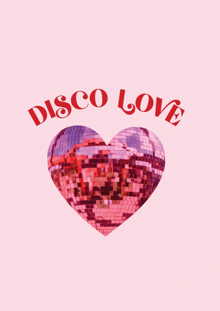 Disco Love Heart by Aislinn Simmonds — canvas wall art