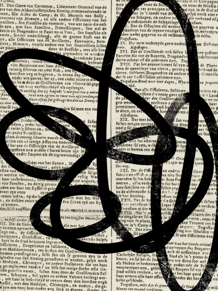 Abstract Text Lines by Studio Palette — canvas wall art