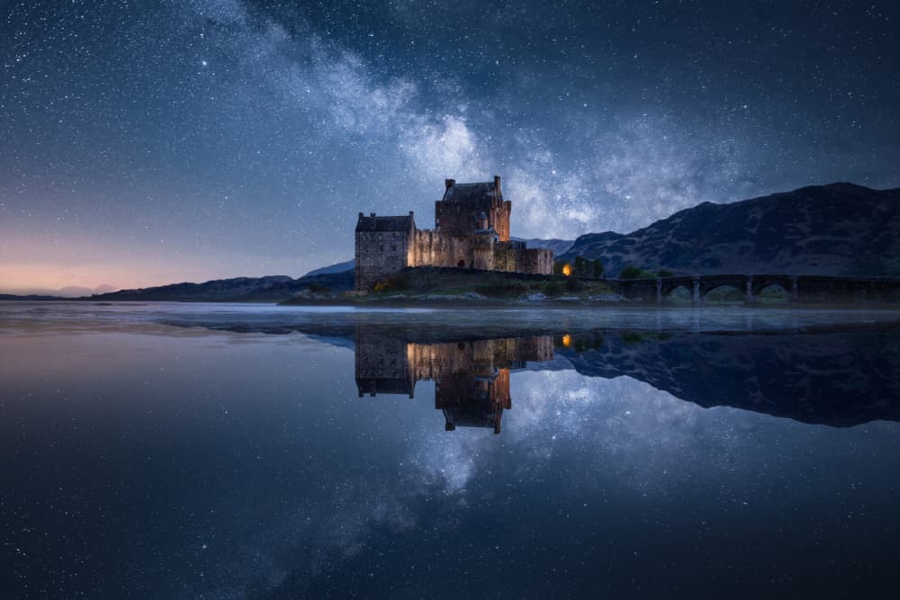 Milky Way Castle by Remo Daut — canvas wall art