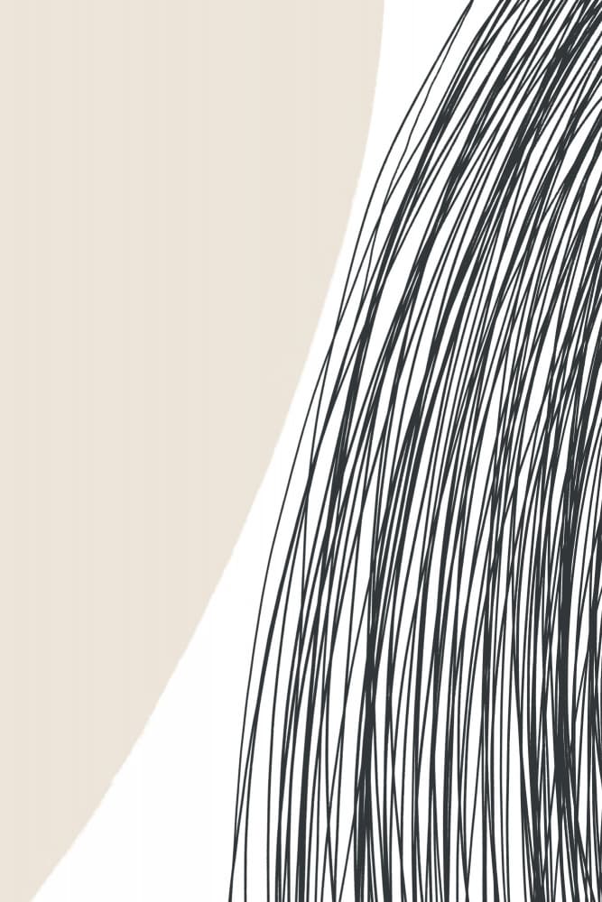 Curved Lines Harmony by uplusmestudio — canvas wall art