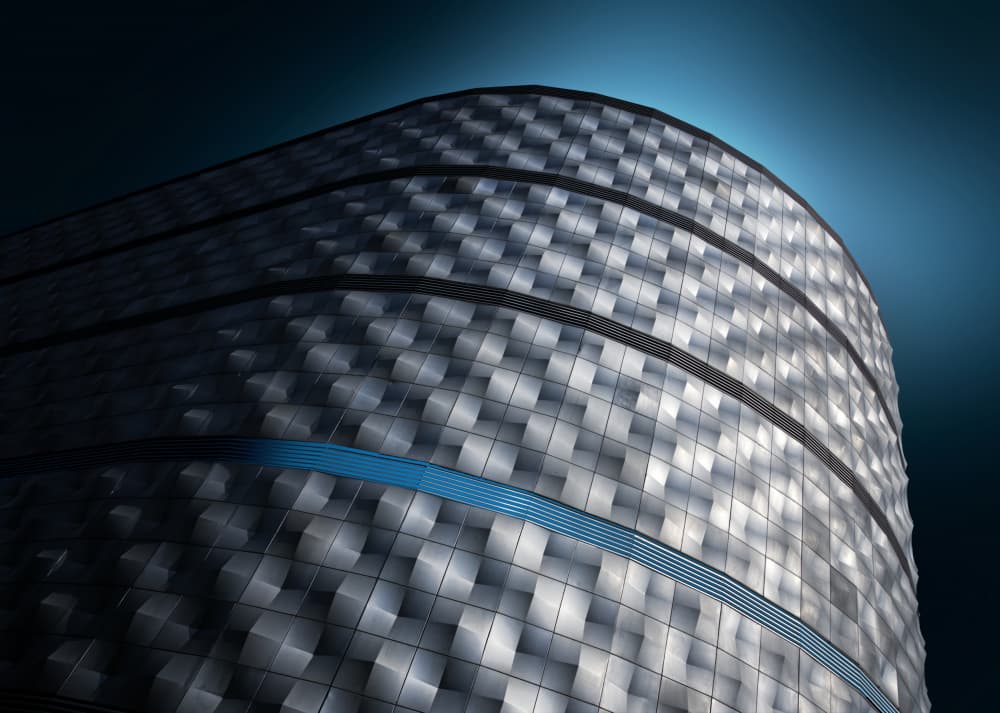 Modern Architectural Curve by Erhard Batzdorf — canvas wall art