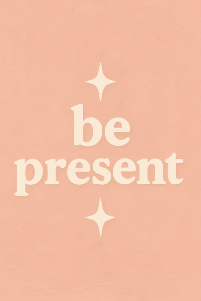 Bepresent(apricot) by Treechild — canvas wall art