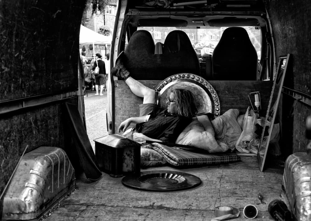 Relaxing Van Life by Lorenzo Grifantini — canvas wall art