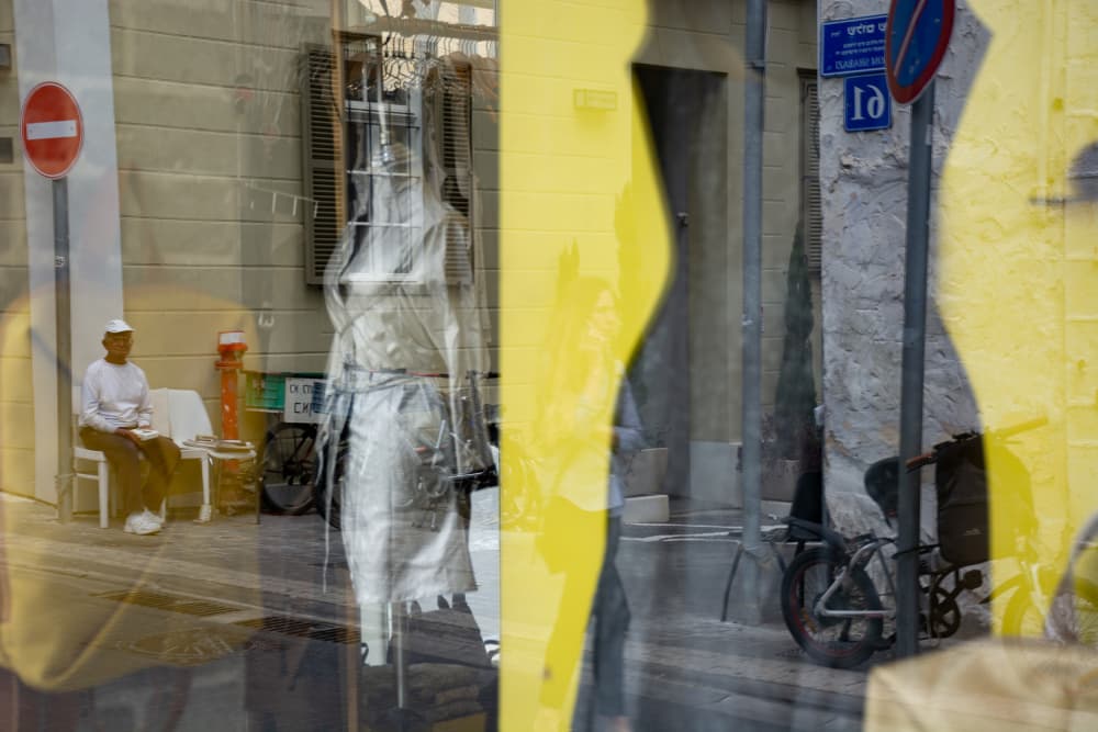 Urban Yellow Reflection by Tal Paz-Fridman — canvas wall art