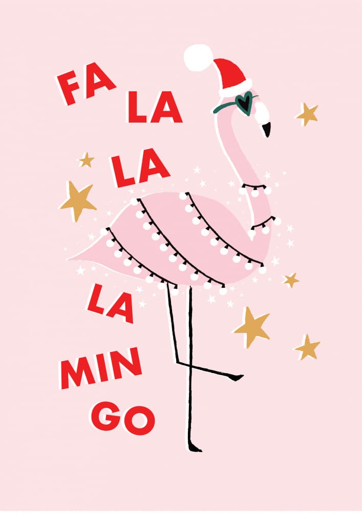 Fa La La Flamingo by Aislinn Simmonds — canvas wall art