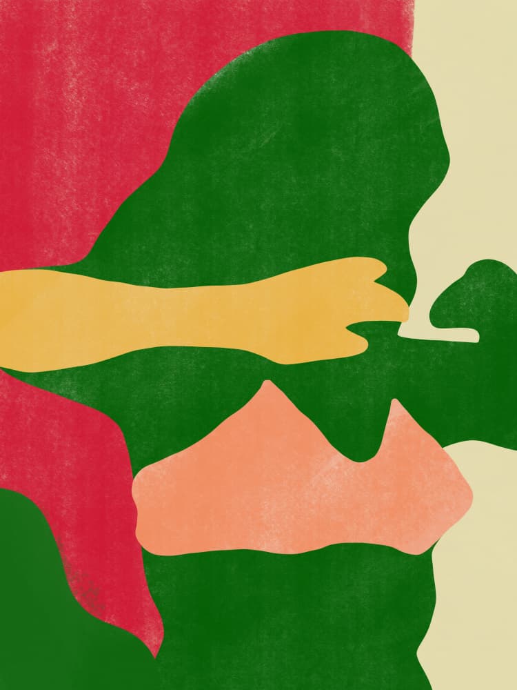 Abstract Earth Tones by Little Dean — canvas wall art