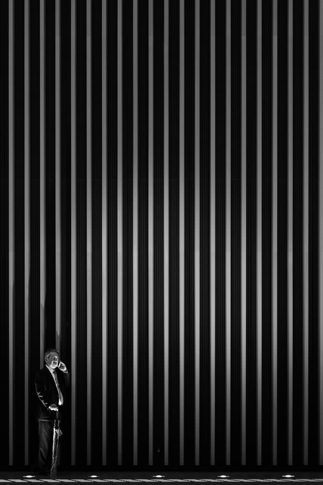 Urban Man Vertical Lines by Daisuke Kiyota — canvas wall art
