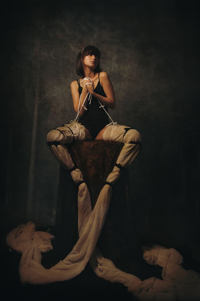 Elegant Bound Portrait by Hari Sulistiawan — canvas wall art