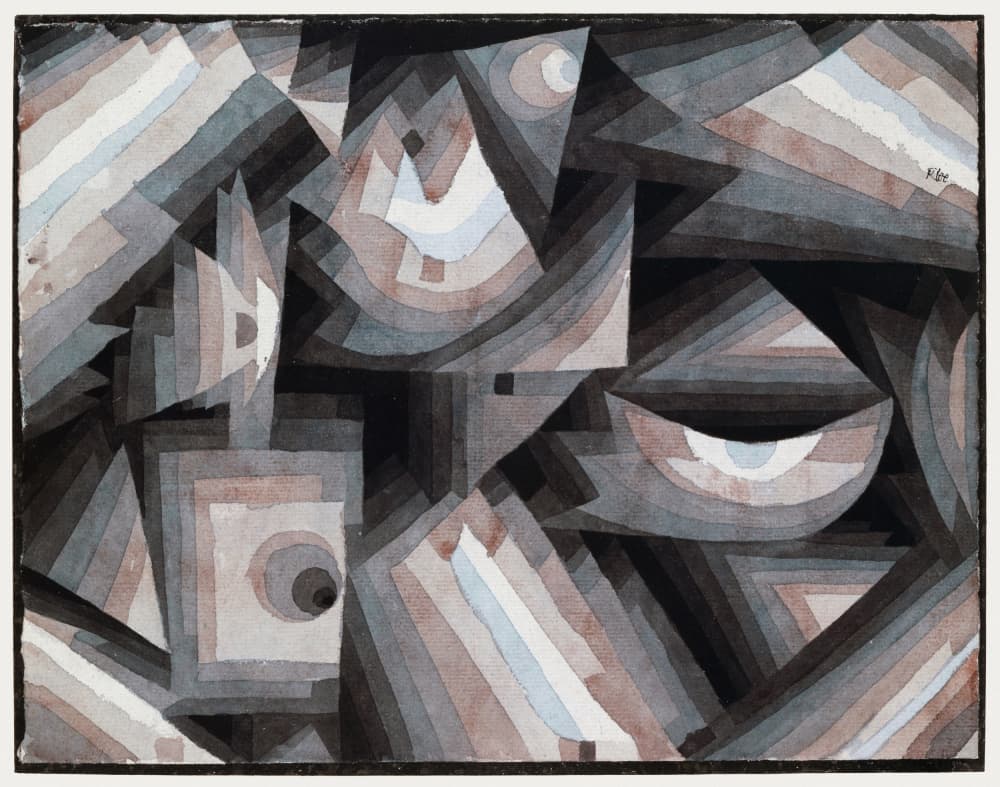 Crystal Gradation 1921 by Paul Klee — canvas wall art