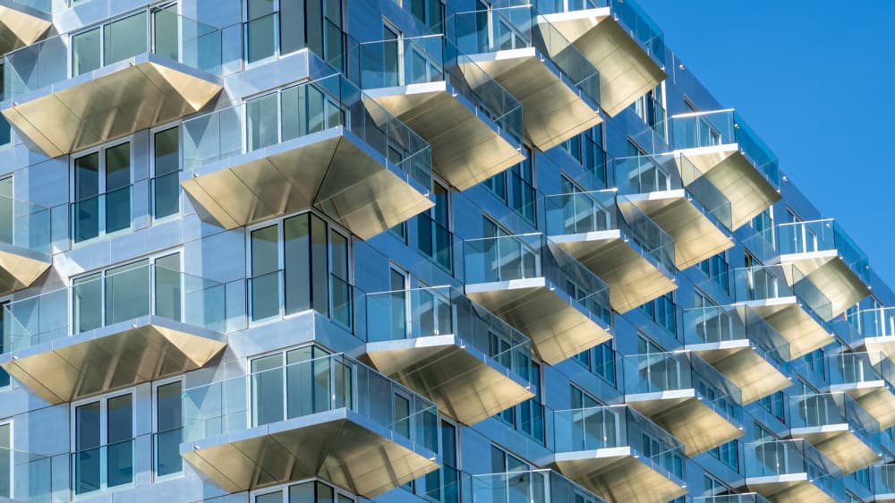 Modern Architectural Balconies by Jaap Koer — canvas wall art