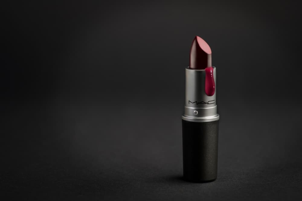 Dripping Plum Lipstick by Piotr Werner — canvas wall art