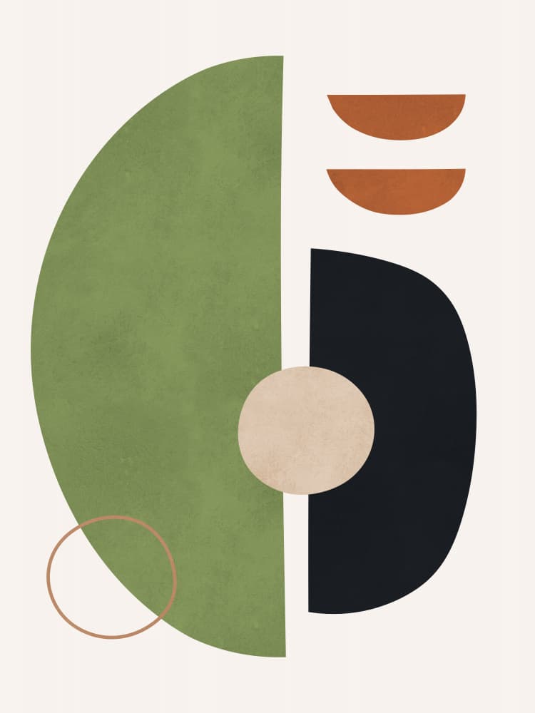 Earthy Abstract Balance by Vitor Costa — canvas wall art