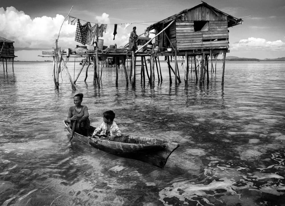 Overwater Village Life by John Yuk Kong Chung — canvas wall art