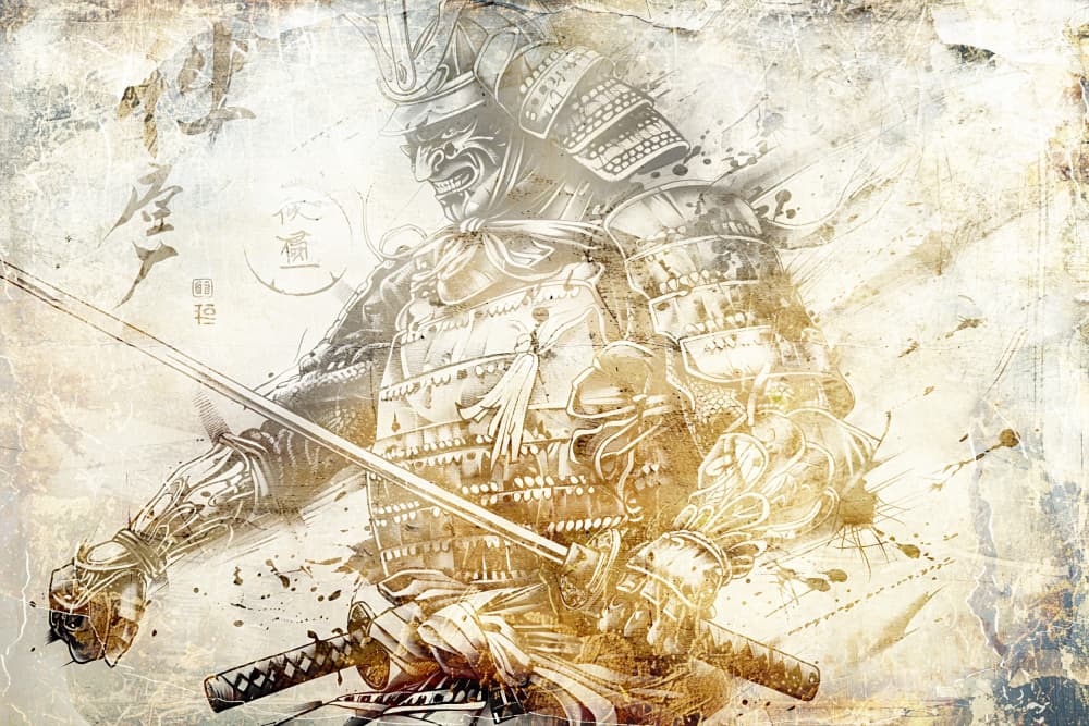 Samurai Warrior Spirit by Rafal Kulik — canvas wall art
