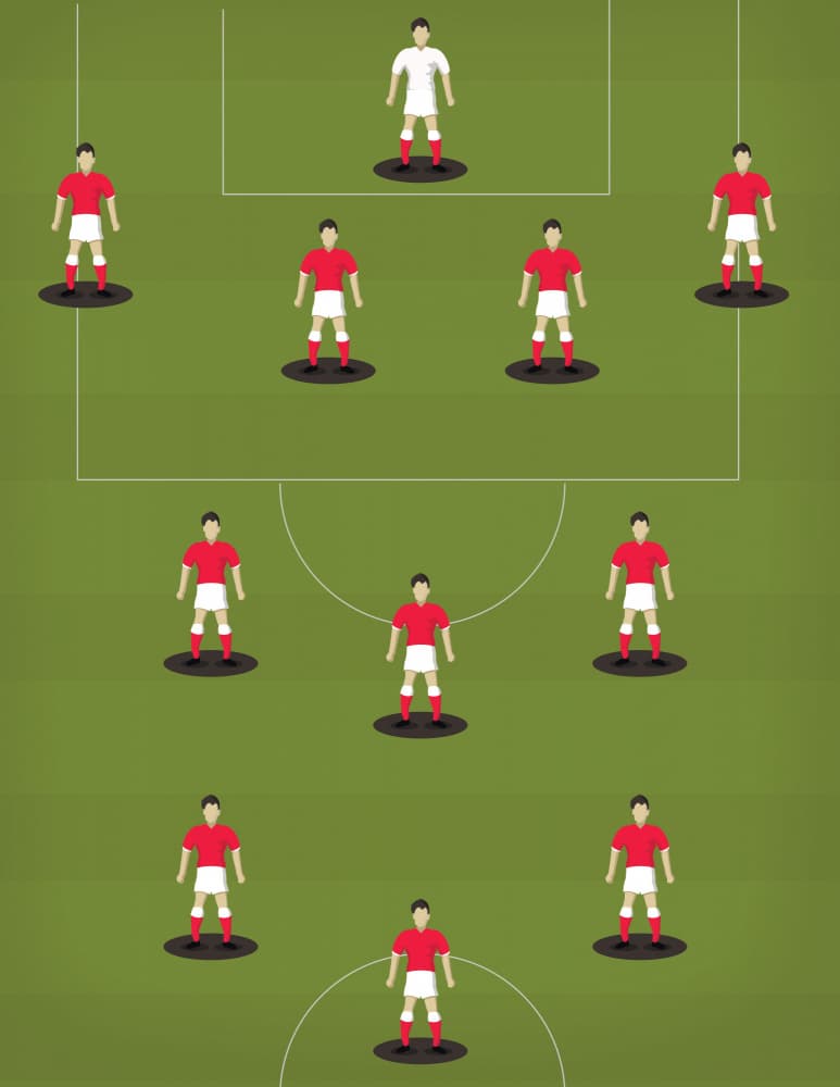 Soccer Team Formation by Nicholas — canvas wall art