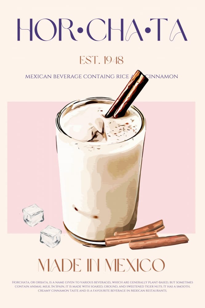 Mexican Horchata Drink by Nazma Khokhar — canvas wall art