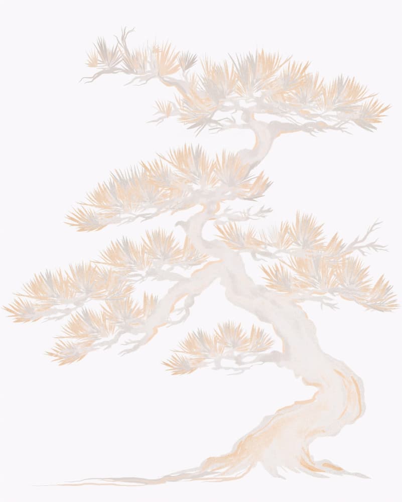 Elegant Zen Pine by Josie George — canvas wall art
