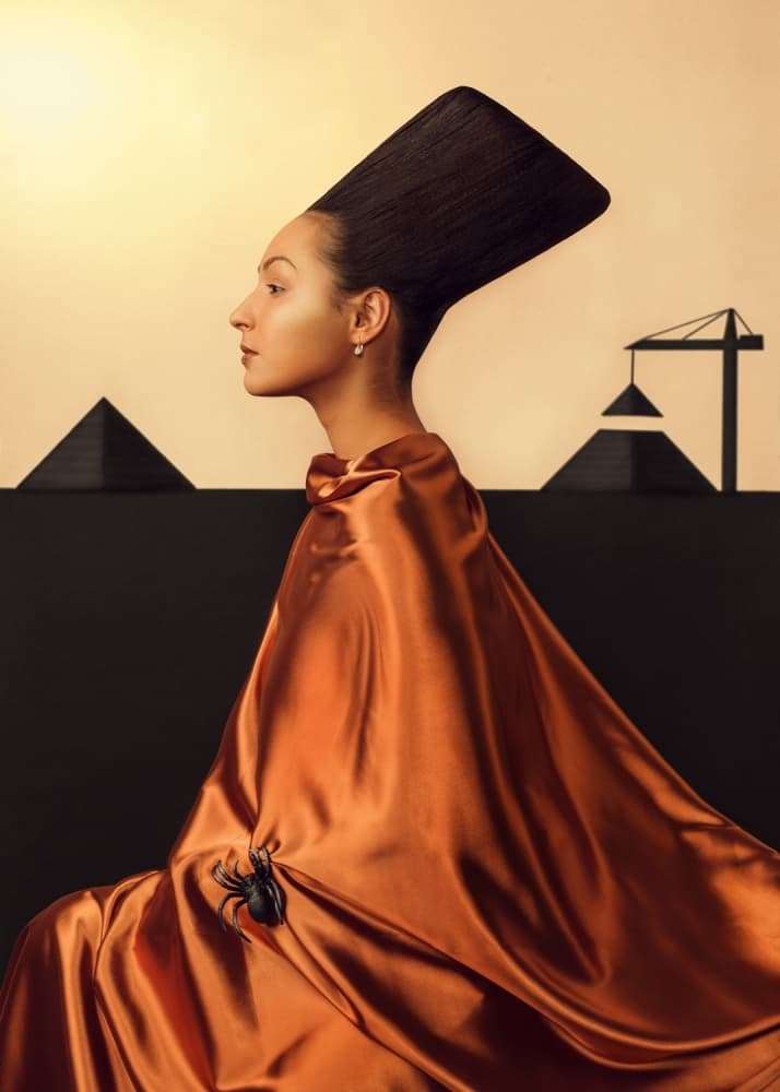 Modern Egyptian Profile by Photographer — canvas wall art