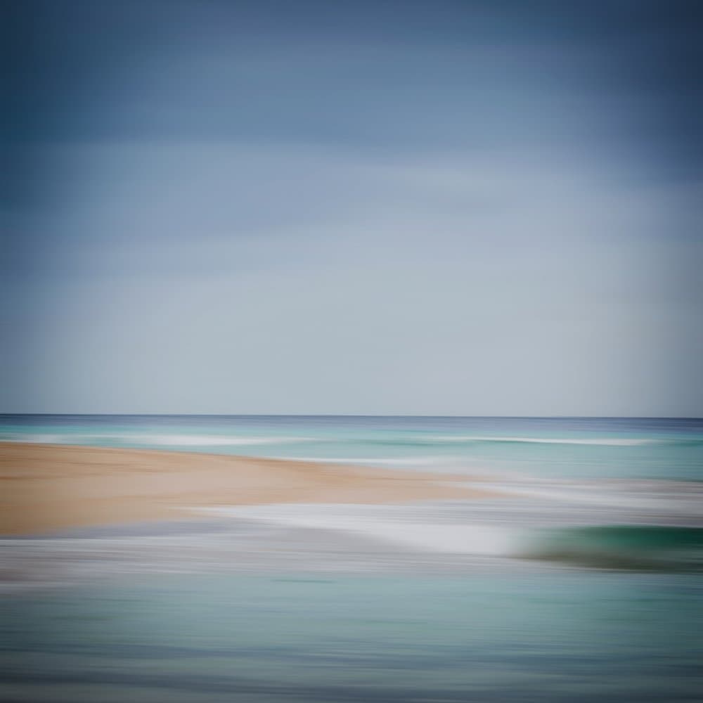 Calm Beach Abstract by Renate Wasinger — canvas wall art