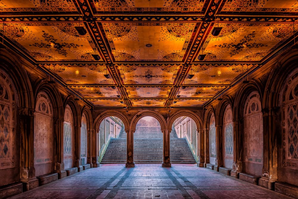 Golden Arches Passage by Andreas Agazzi — canvas wall art