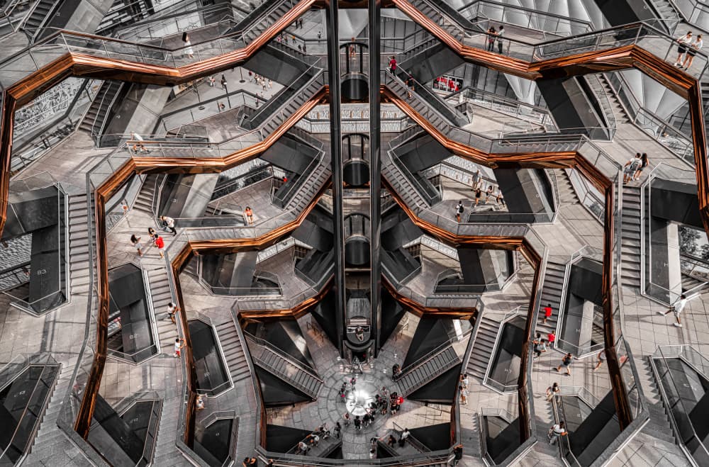 Modern Architectural Maze by Abbas Ali Amir — canvas wall art