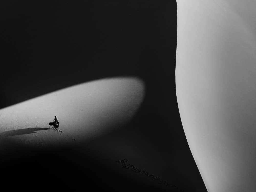 Desert Dune Solitude by Bingo Z — canvas wall art