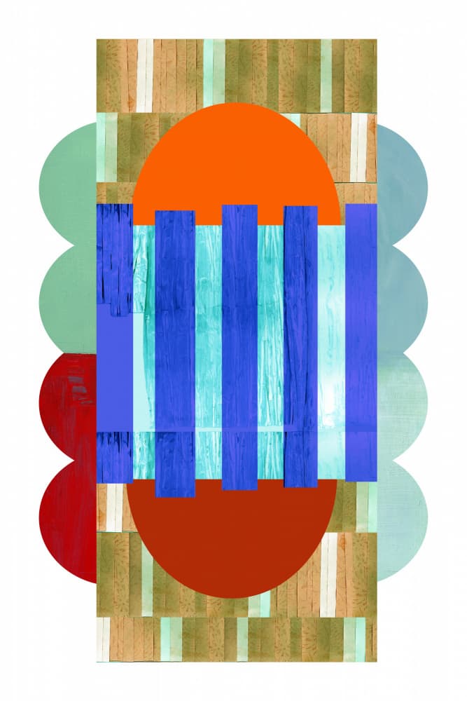 Vibrant Geometric Shapes by cartissi — canvas wall art