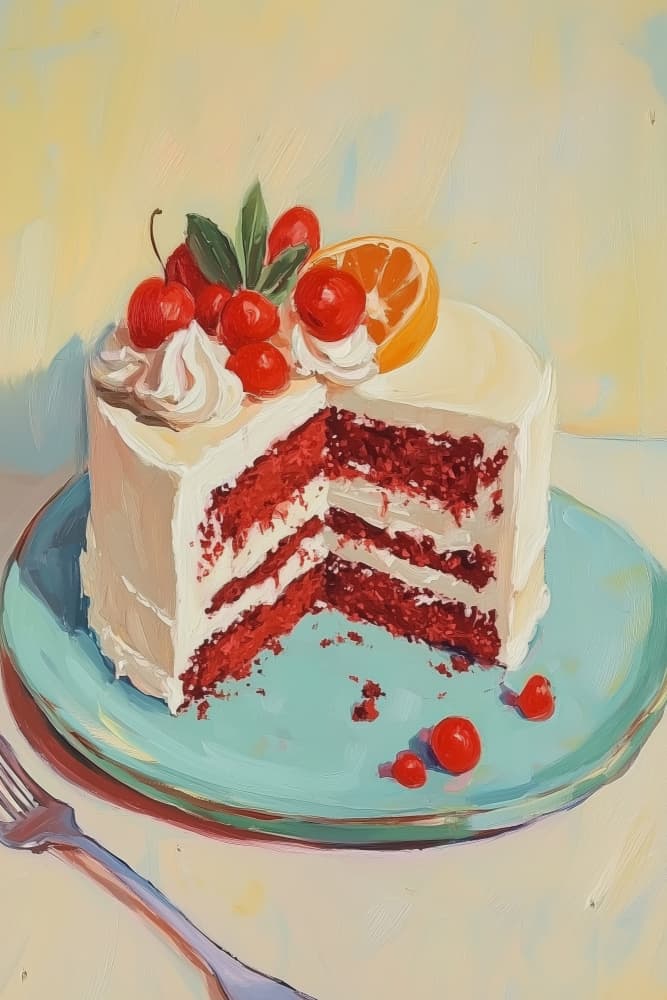 Red Velvet Delight by Melloi Art Prints — canvas wall art
