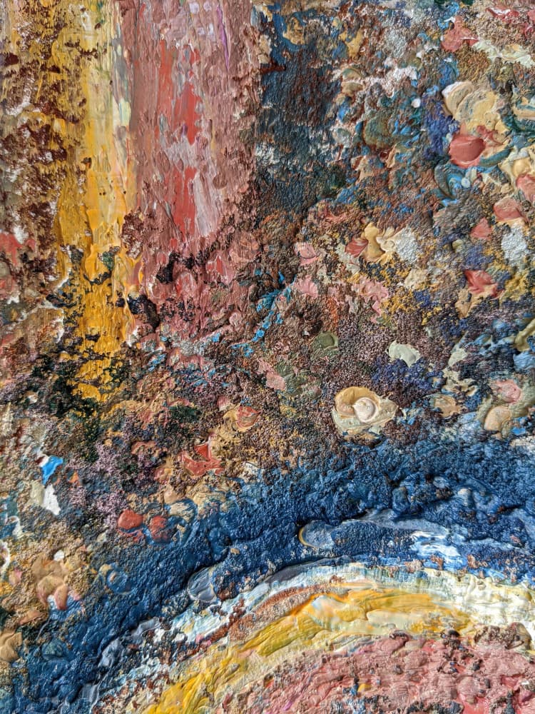Vibrant Impasto Abstract by Lena Kolambet — canvas wall art