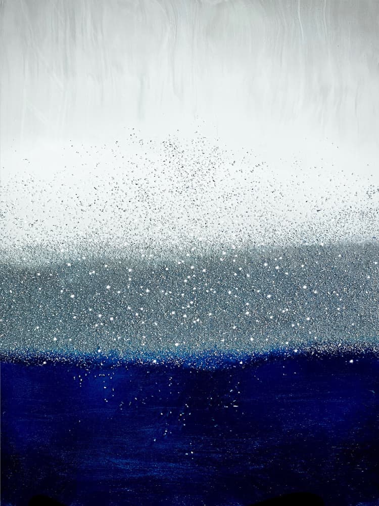 Sparkling Deep Blue by Alyson Storms — canvas wall art