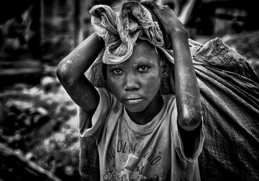 Young Carrier's Gaze by Joxe Inazio Kuesta Garmendia — canvas wall art
