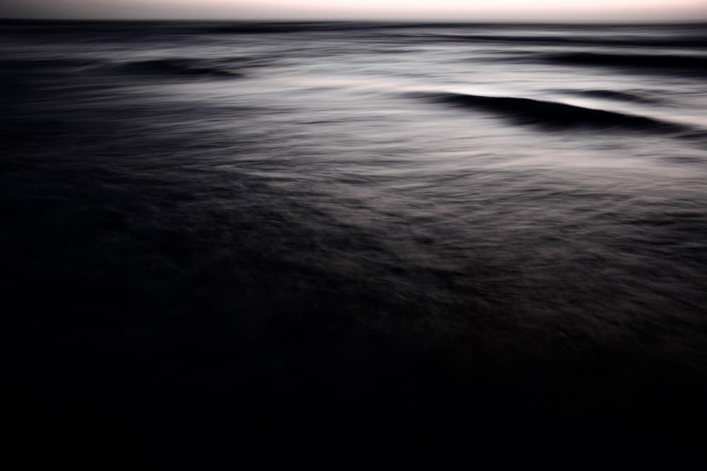 Dark Serene Ocean Waves by Tal Paz-Fridman — canvas wall art