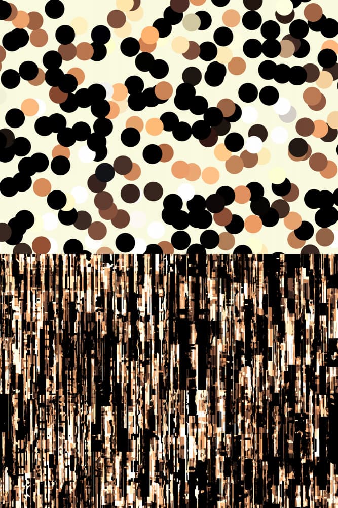 Geometric Dot Stripes by Petr Strnad — canvas wall art