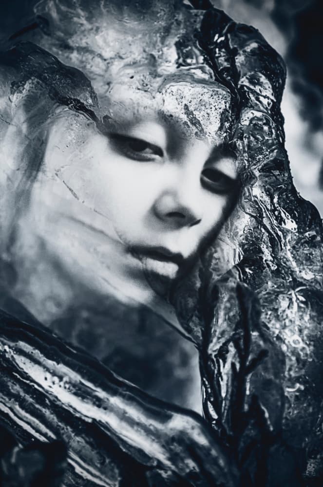 Frozen Gaze by Desislava Ignatova — canvas wall art