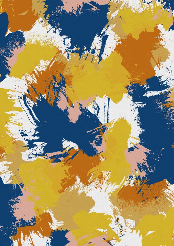 Vibrant Abstract Brushstrokes by Orara Studio — canvas wall art