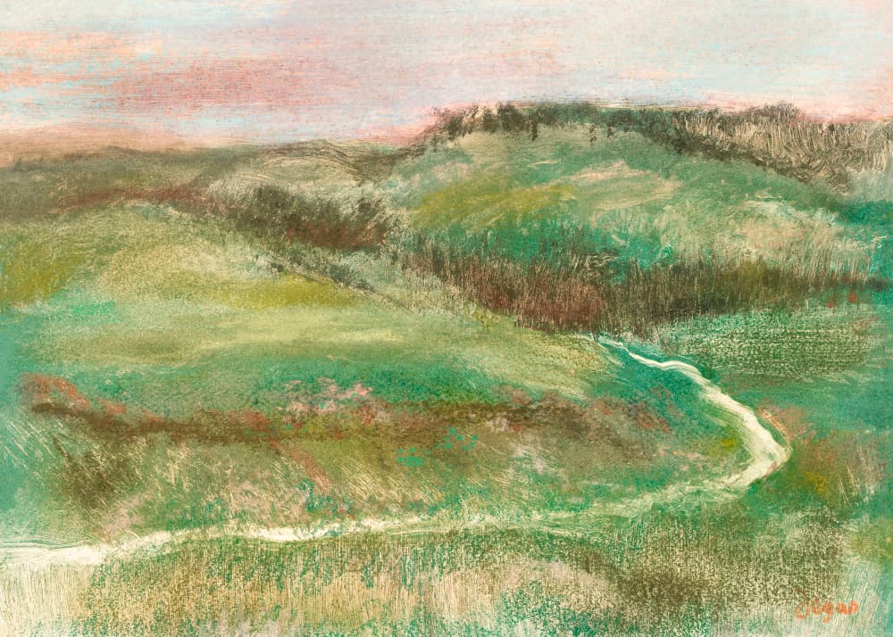 Landscape by Edgar Degas — canvas wall art