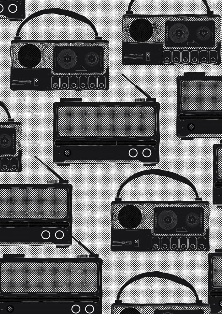 Vintage Radios Pattern