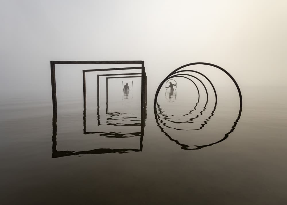 Figures in Fog by Leszek Paradowski — canvas wall art