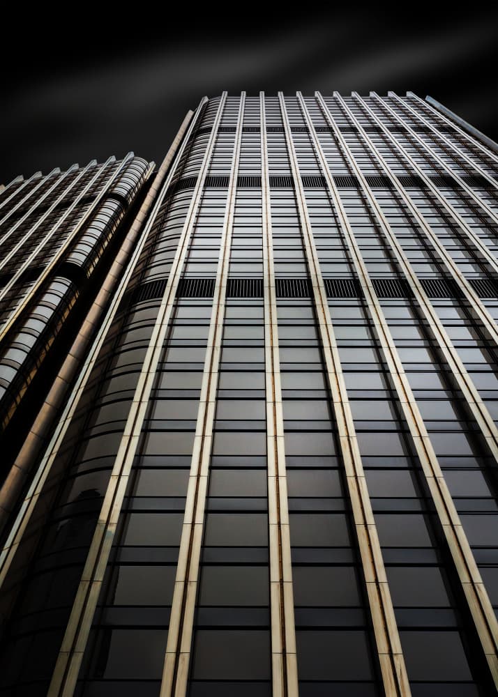 Sleek Skyscraper Facades by Luigi Greco — canvas wall art