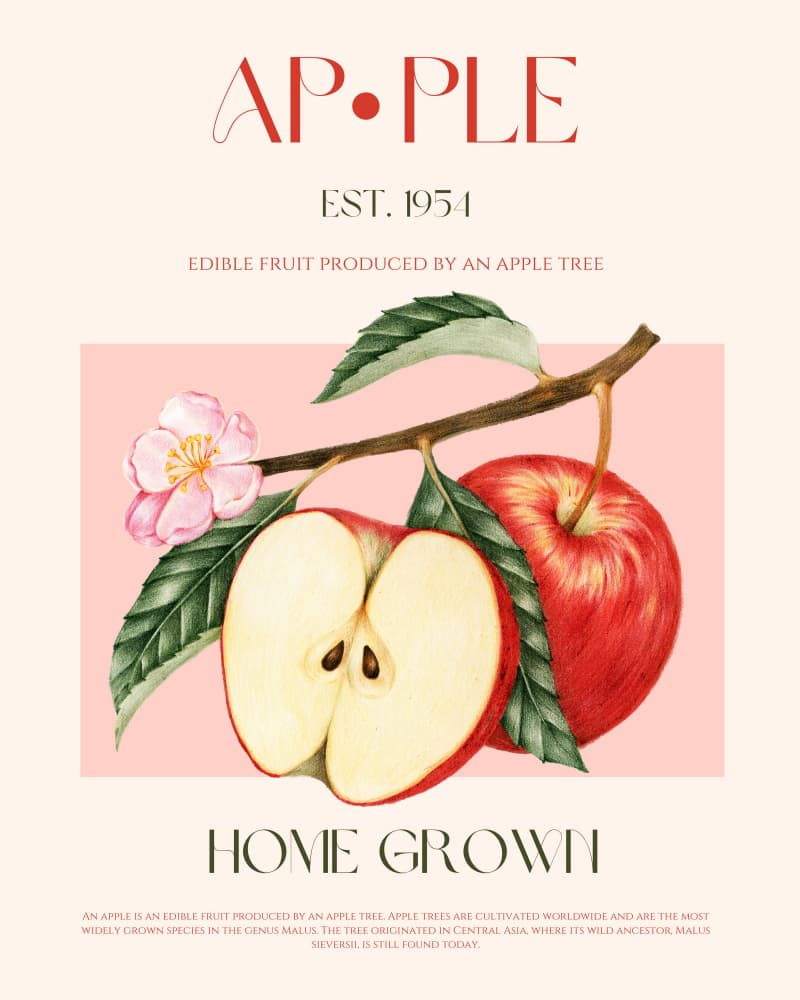Home Grown Apples by Nazma Khokhar — canvas wall art