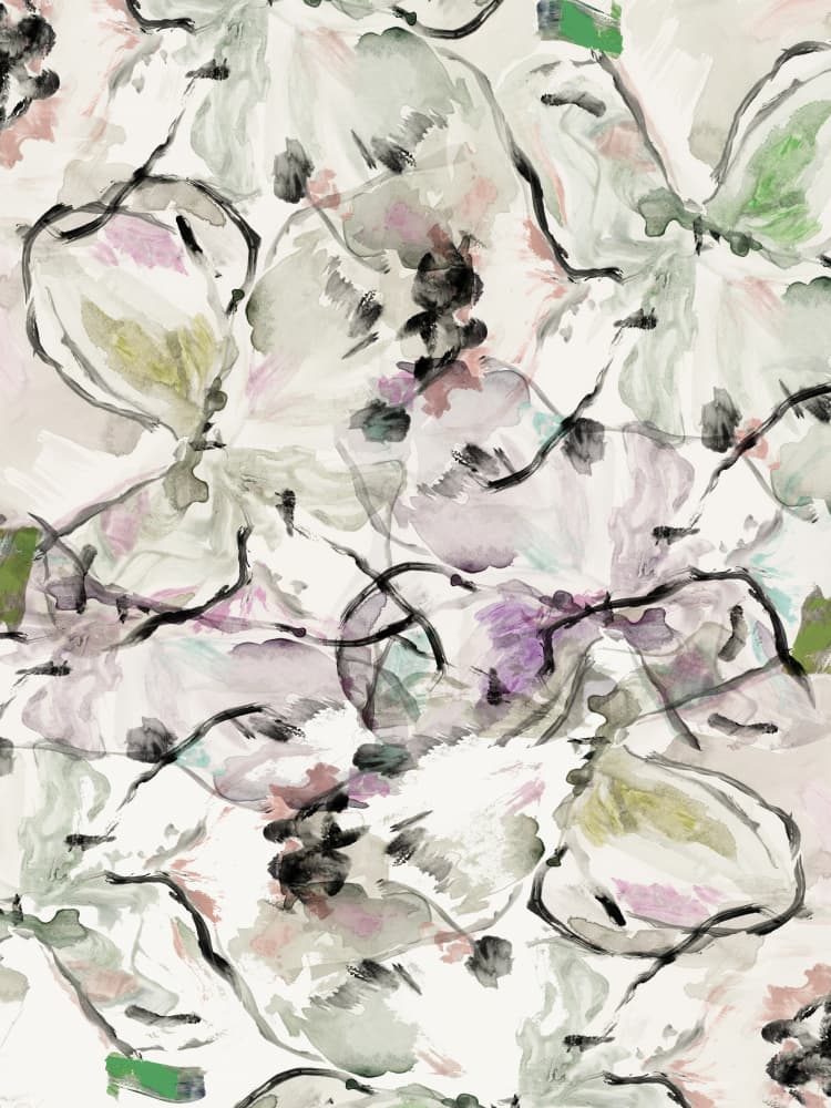 Soft Watercolor Blooms by cartissi — canvas wall art