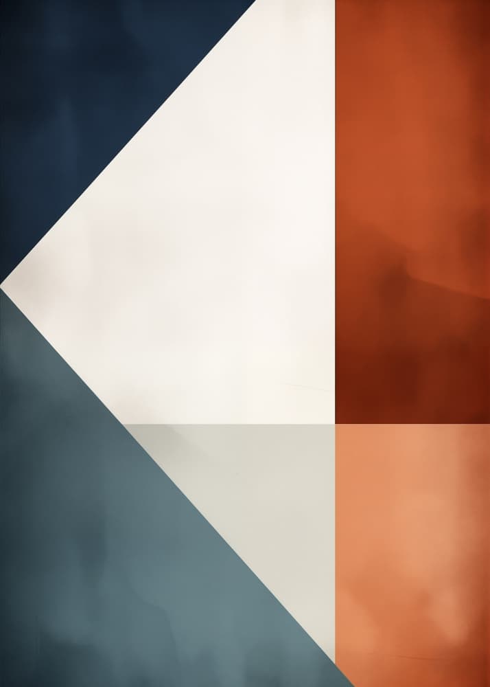 Geometric Color Blocks by Andreas Magnusson — canvas wall art