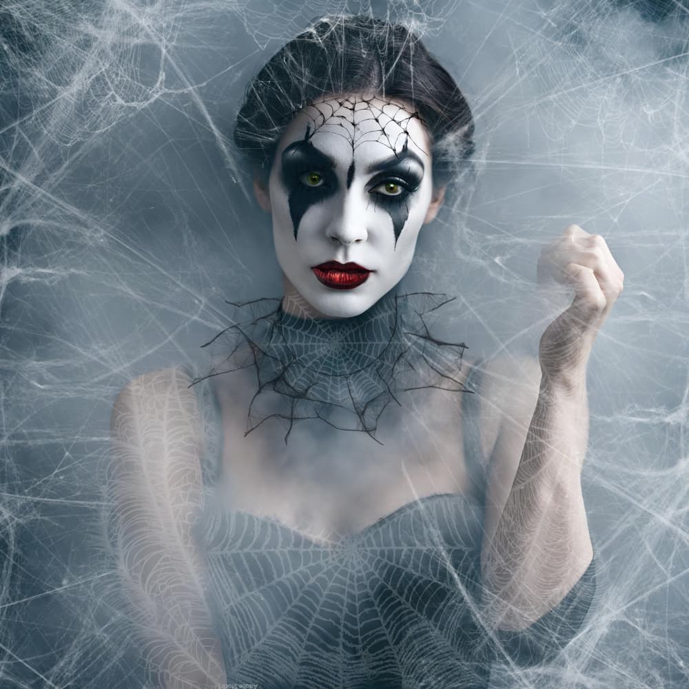 Mysterious Spiderweb Woman by Ewa Całkosińska-Kajzer — canvas wall art