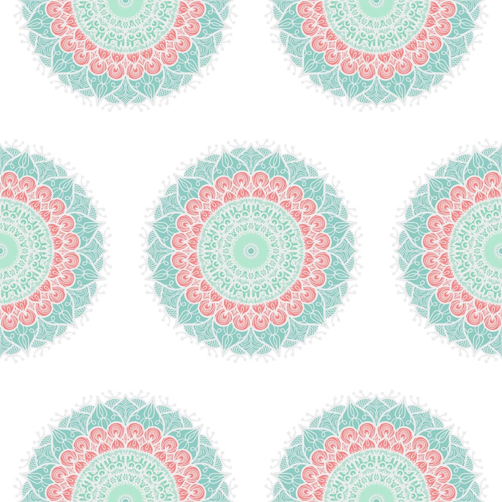Soft Mandala Pattern by Marika Barsrsind — canvas wall art