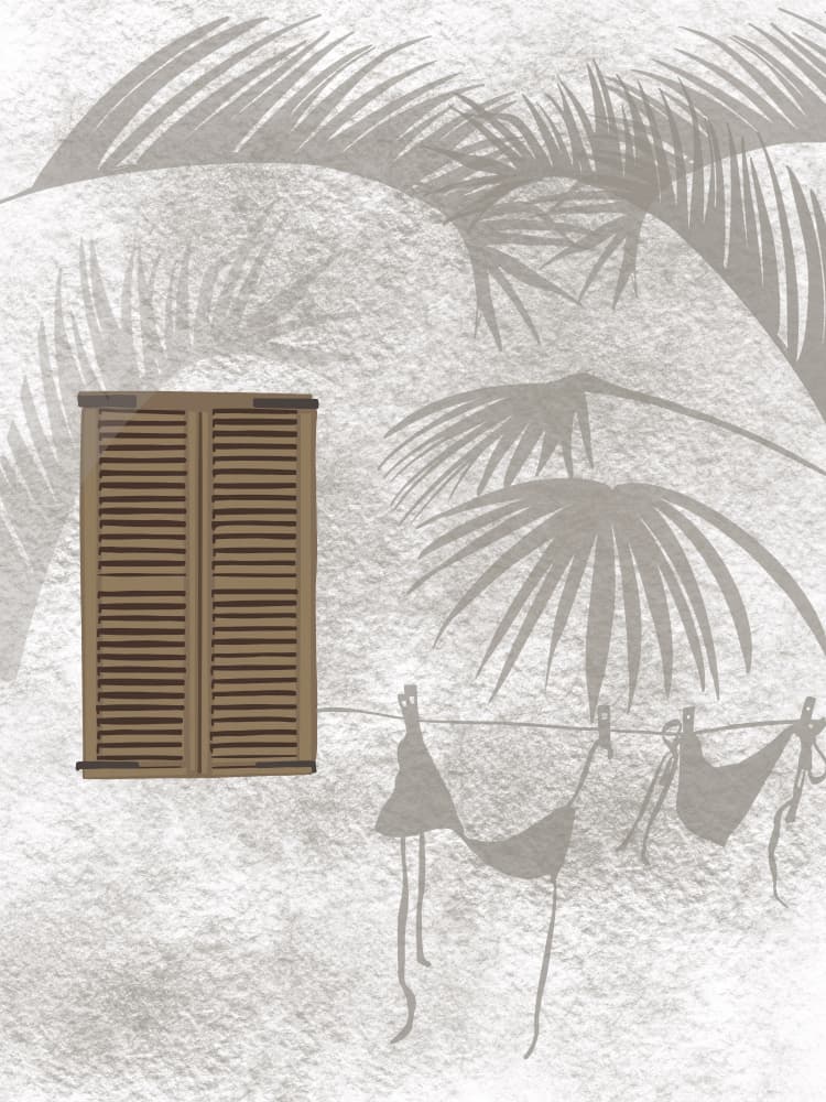 Tropical Reflections by Emel Tunaboylu — canvas wall art