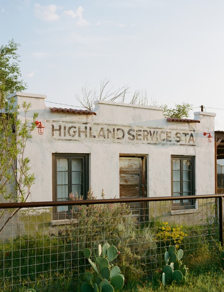 Highland Service Station by Bethany Young — canvas wall art