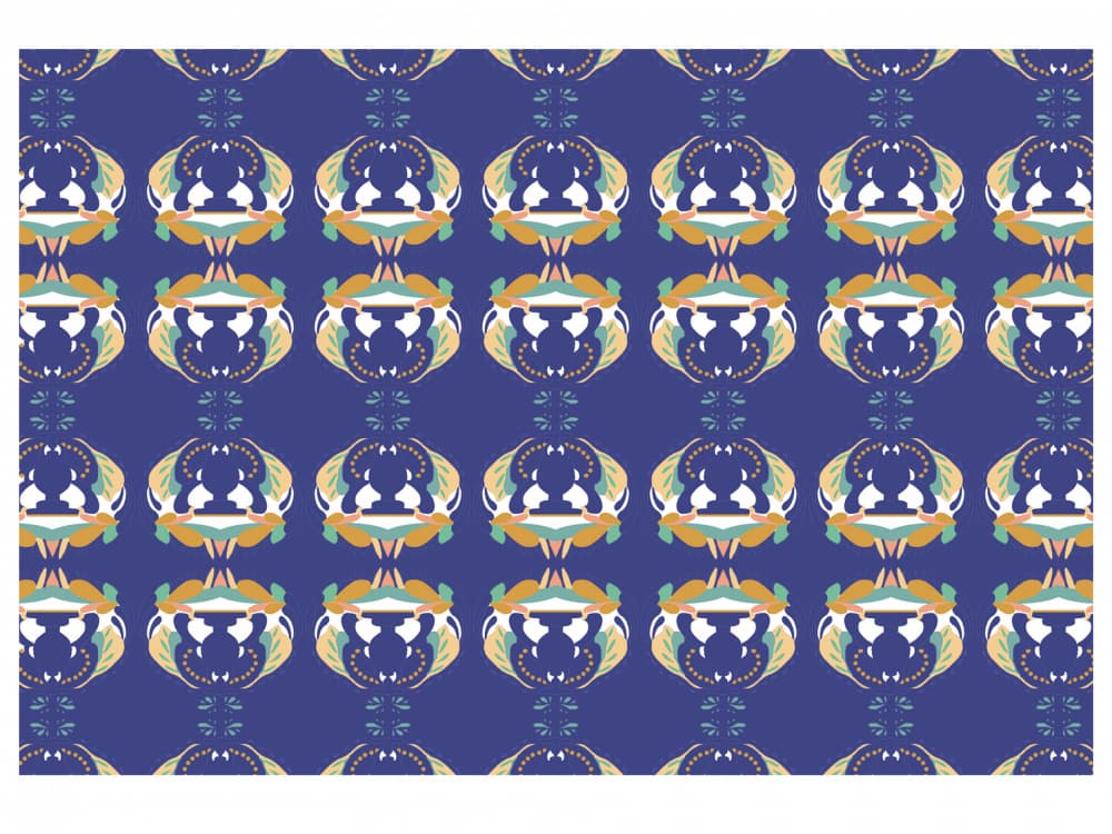 Abstract Blue Pattern by Breanna Megan Studio — canvas wall art