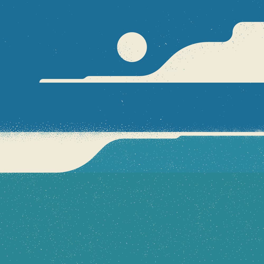 Serene Ocean Horizon by The Creating Mind — canvas wall art
